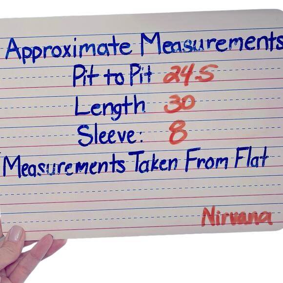 NIRVANA Smiley 90s Style Grunge‎ Shirt Unisex Size XLarg - Picture 7 of 7